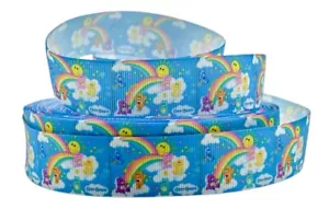 Care Bears grosgrain ribbon 25mm Cartoon ribbon Hairbows Cute ribbon - Picture 1 of 3