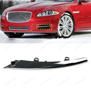Left Side Front Bumper Side Grille Chrome Trim t Fit For 2010-2015 Jaguar XJ - Picture 1 of 4
