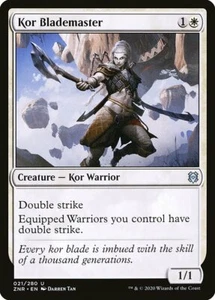 1x Kor Blademaster - NM English MTG - Zendikar Rising - Picture 1 of 1