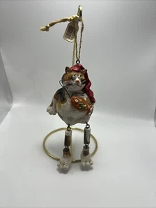 Cat With Dangle Legs Christmas Ornament - Picture 1 of 4