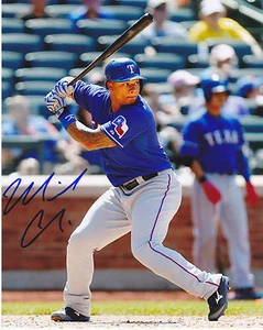MICHAEL CHOICE TEXAS RANGERS ACTION SIGNED 8x10 - Picture 1 of 1