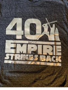 Star Wars The Empire Strikes Back 40th Anniversary Adult T-Shirt Unisex L New - Picture 1 of 4