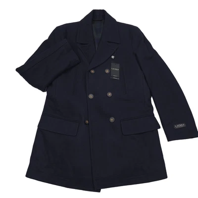 Abrigo LRL Ralph Lauren Luke Azul Mezcla Lana Doble Pecho Para Hombre Talla 38R Foto 1 de 4