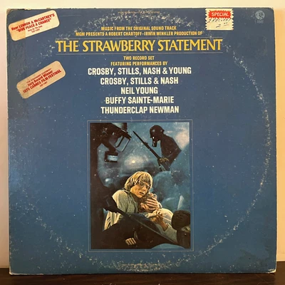 THE STRAWBERRY STATEMENT Soundtrack (1970) - 12" Vinyl Record 2xLP - VG+ - Image 1 of 4