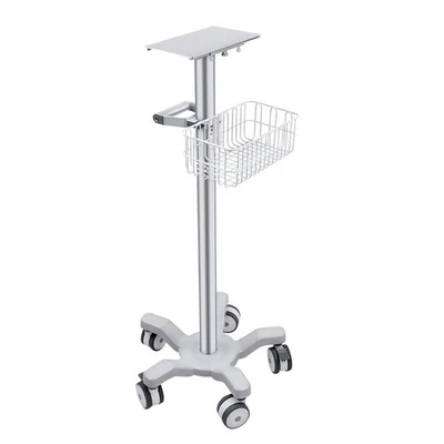 Rolling Stand Patient Monitor Trolley Cart with Basket for Mindray Comen Philips - Image 1 of 4