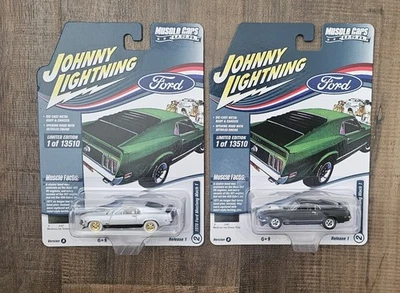 Johnny White Lightning 1970 Ford Mustang Mach 1 Muscle Cars R1 VA & Basic Car  - Image 1 of 2