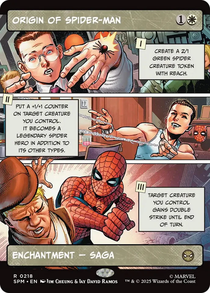 Origin of Spider-Man (Borderless) [Marvel's Spider-Man] Magic MTG - Image 1 of 1