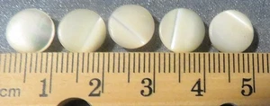 5 Vintage 10 mm Shank Mother of Pearl Buttons - Picture 1 of 2