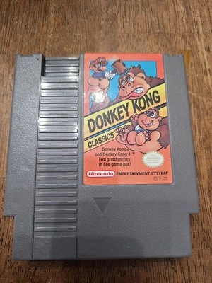 Donkey Kong Classics (Nintendo NES, 1988) - Cart Only - Authentic & Tested! - Image 1 of 2
