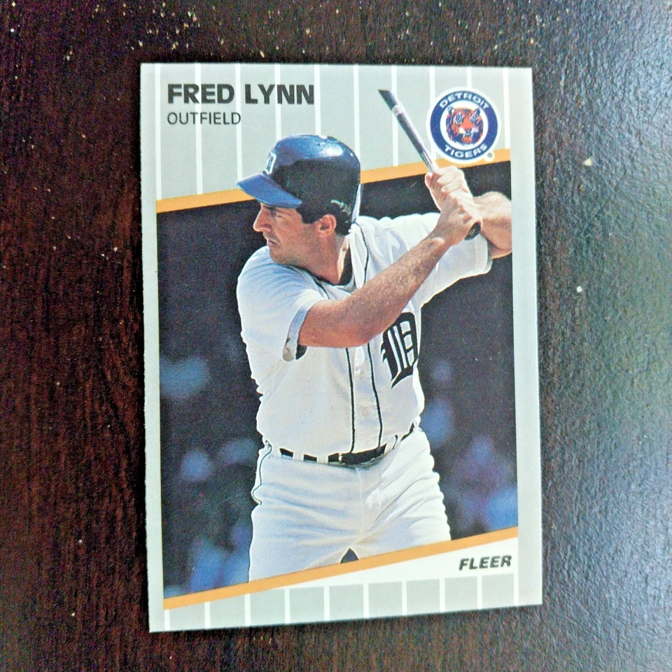 1989 Fleer #138  Fred Lynn  Outfield  Detroit TIGERS  FREE mailing - Image 1 of 1