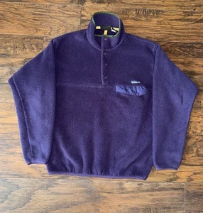 Patagonia Snap T Synchilla Fleece – Vintage Fall 1996, Size Medium, Purple - Picture 1 of 4