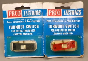 Peco PL-16 Turnout Switch for turnout motor x 2 (red & black) sealed packs (w) - Picture 1 of 2