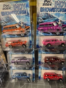 2024 Hot Wheels Indy Snowstorm Chevy Nova 6 Car Set by CS Customs 1 of 6 - Picture 1 of 9