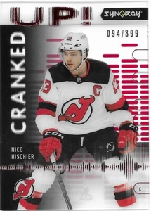2022-23 Upper Deck Synergy NICO HISCHIER #CU-NH Cranked Up! 094/399 Red - Imagen 1 de 2