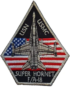 McDonnell Douglas F/A-18 Super Hornet gestickter Aufnäher Abzeichen - LETZTER - Bild 1 von 3
