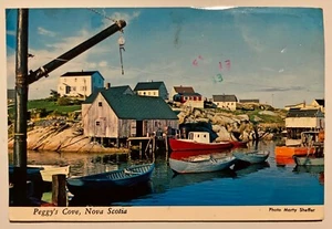 Peggy's Cove Nova Scotia Photo by Marty Sheffer Vintage Postcard Canada 70s Vtg - Picture 1 of 9