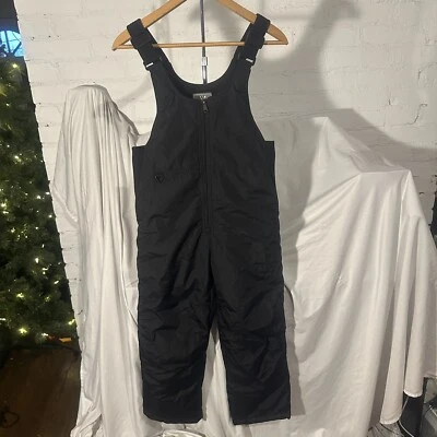 Baberos/pantalones de nieve White Sierra talla juvenil talla mediana negro tobogán forrados aislados Foto 1 de 4