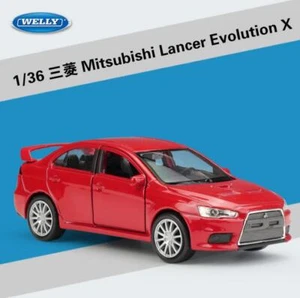Welly 1:36 Mitsubishi Lancer Evolution X Diecast Pullback Model Car New in Box - Picture 1 of 5
