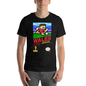 Wales World Cup 2022 8-bit Videogame T-shirt - Bild 1 von 13