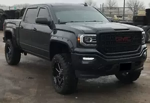 Parachoques delantero GMC Sierra 1500 negro 2016 2017 2018 estilo Denali - Imagen 1 de 2
