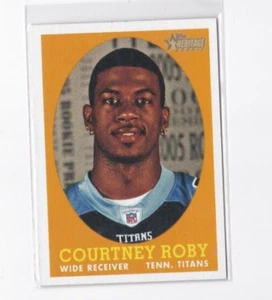 COURTNEY ROBY 2005 TOPPS HERITAGE-'58 TOPPS VARIATION SHORT PRINT ROOKIE CARD - Picture 1 of 24