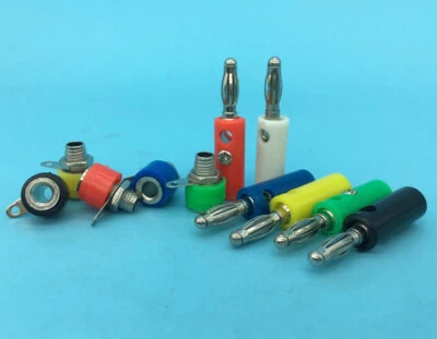 4mm Audio Speaker Wire Cable Screw Banana Plug 4mm socket Connector - Image 1 of 3