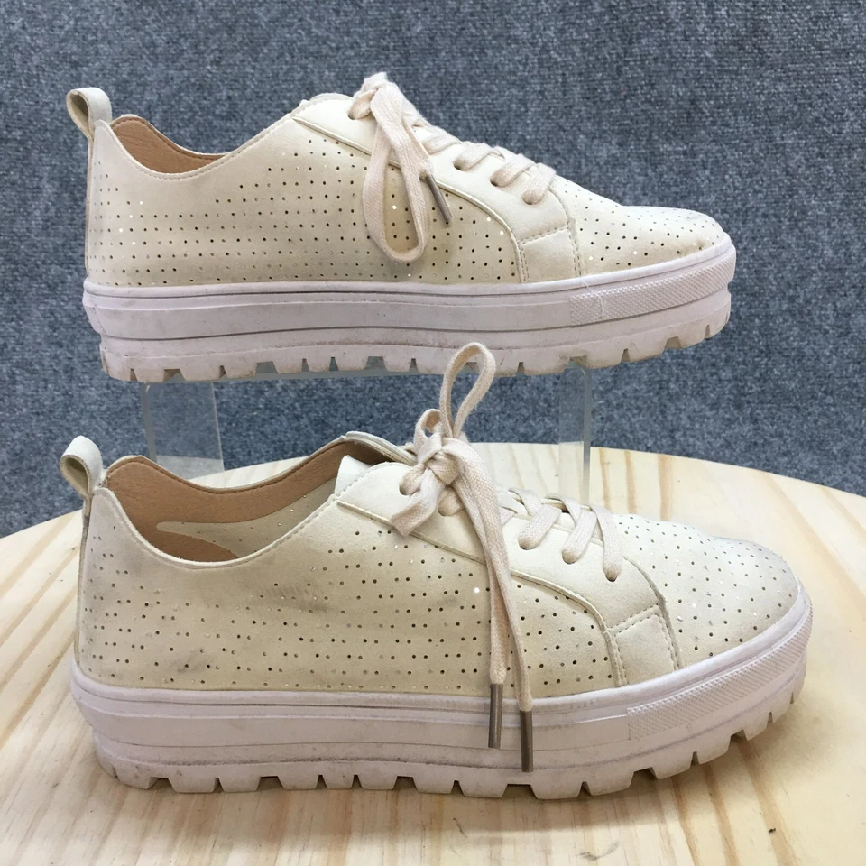 Patrizia by Spring Step Zapatos Mujer 39 Plataforma Tenis Beige Redondo Perforado Foto 1 de 4