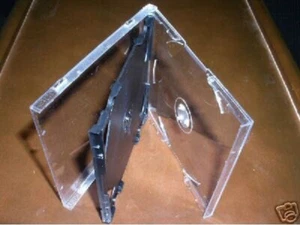5 New High Quality 10.4mm Slim 3 CD Jewel Cases w/Black Tray Slim3CD FREE SHIP - Picture 1 of 1