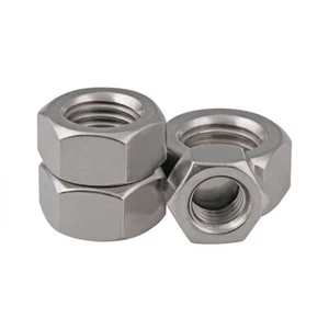 Left-handed Hexagonal Full Nut A2 Stainless Steel M4, M5, M6, M8, M10, M12, M16 - Picture 1 of 6