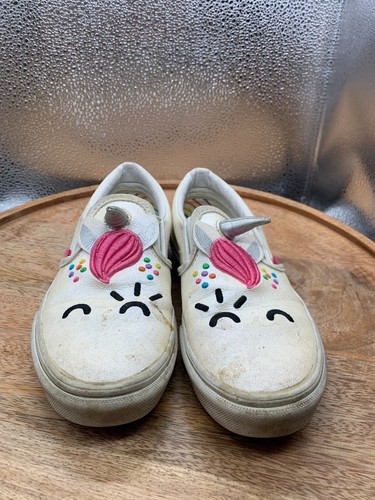 Scarpe sneakers Vans x Flour Shop classiche slip on multicolore bambina 2 corno unicorno