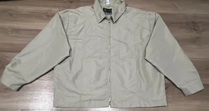 American Jac Jacke Herren 2X Khaki Full Zip Bomber USA Dadcore Arbeit Leicht - Bild 1 von 7