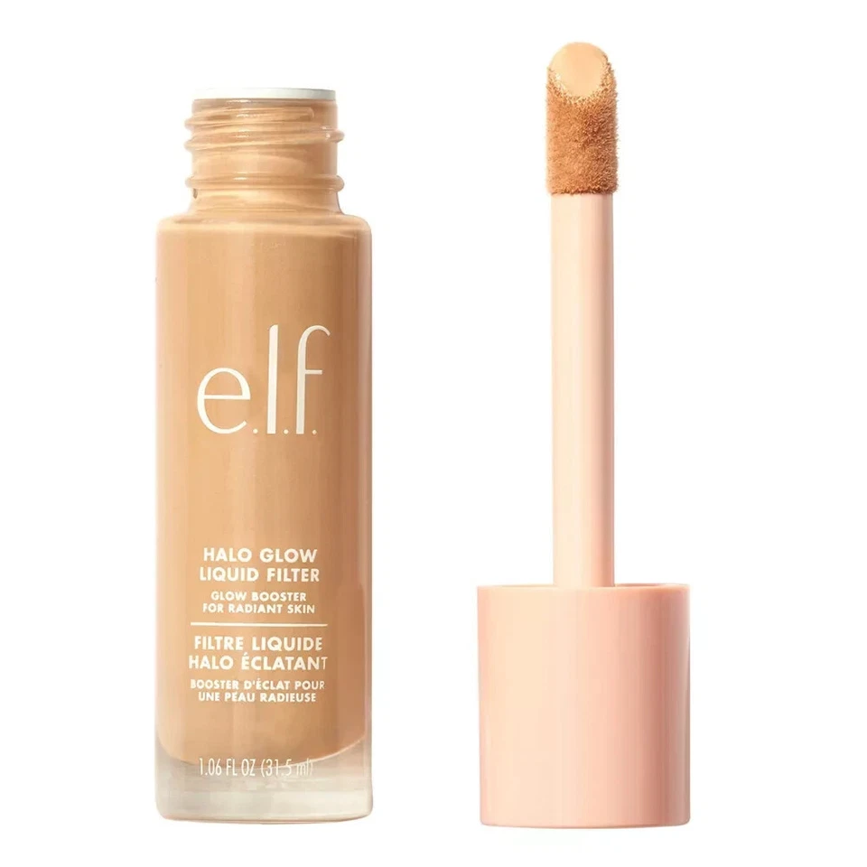 e.l.f. Medium/Tan Shade 5 Halo Glow Booster Radiant Finish Liquid Filter 82117