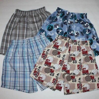 Jockey Boy's Multi-Color Boxer Shorts Underwear 4 pairs size Small 6 7 8 NWOT - Image 1 of 4