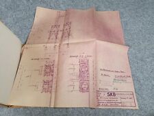 Akte Unterlagen Dokumente Reichsbahn Opladen Pläne Karten um 1949
