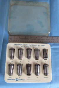 Universal  Houdaille 15943 Acura-Tap 10 Piece Collet Set USA Missing Two Collets - Picture 1 of 6