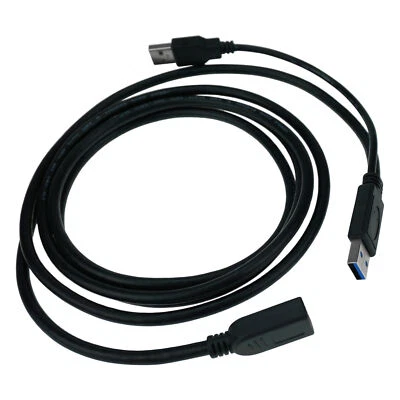 USB 3.0 Extension Cable PC Laptop Keyboard Data Power Female to Male Wire 6.6ft - Image 1 of 4