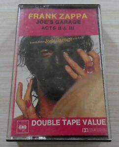 RARE K7 CASSETTE AUDIO TAPE FRANK ZAPPA JOE'S GARAGE ACTS II & III 1979 HOLLAND