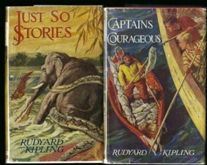 2 x Rudyard Kipling Books Just So Stories & Captains Courageous HB with D/Jacket - Picture 1 of 1