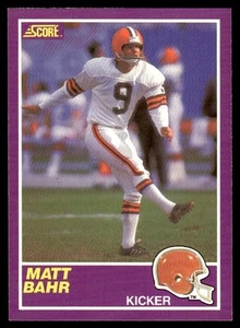 1989 Score Supplemental Matt Bahr Cleveland Browns #410S - Picture 1 of 2