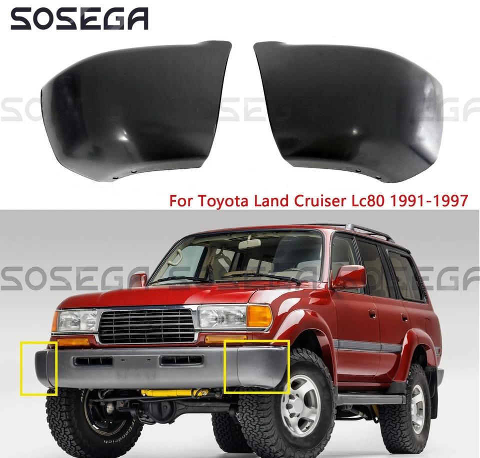 Capa de canto proteção de para-choque dianteiro para Toyota Land Cruiser Lc80 1991-1997 - Imagem 1 de 4