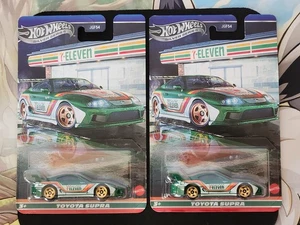 2 Silver Series Exclusive 7-11 Toyota Supra Sealed HotWheels FREE SHIP read! - Picture 1 of 24