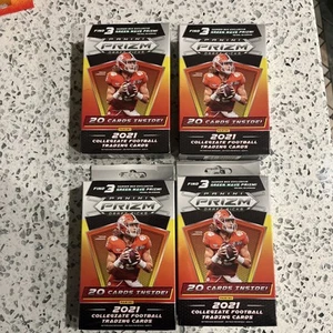 2021 Panini Prizm Draft Picks Football Hanger Box Green Wave Lot 4x New Sealed - Picture 1 of 6