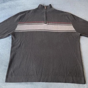 Reunion Men’s Long Sleeve 1/4 Zip Black Pullover XL - Picture 1 of 14