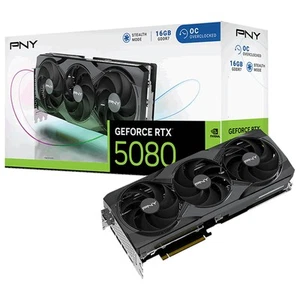 PNY GeForce RTX 5080 Triple Fan 16G OC Graphics Card (VCG508016TFXPB1-O) - Picture 1 of 1