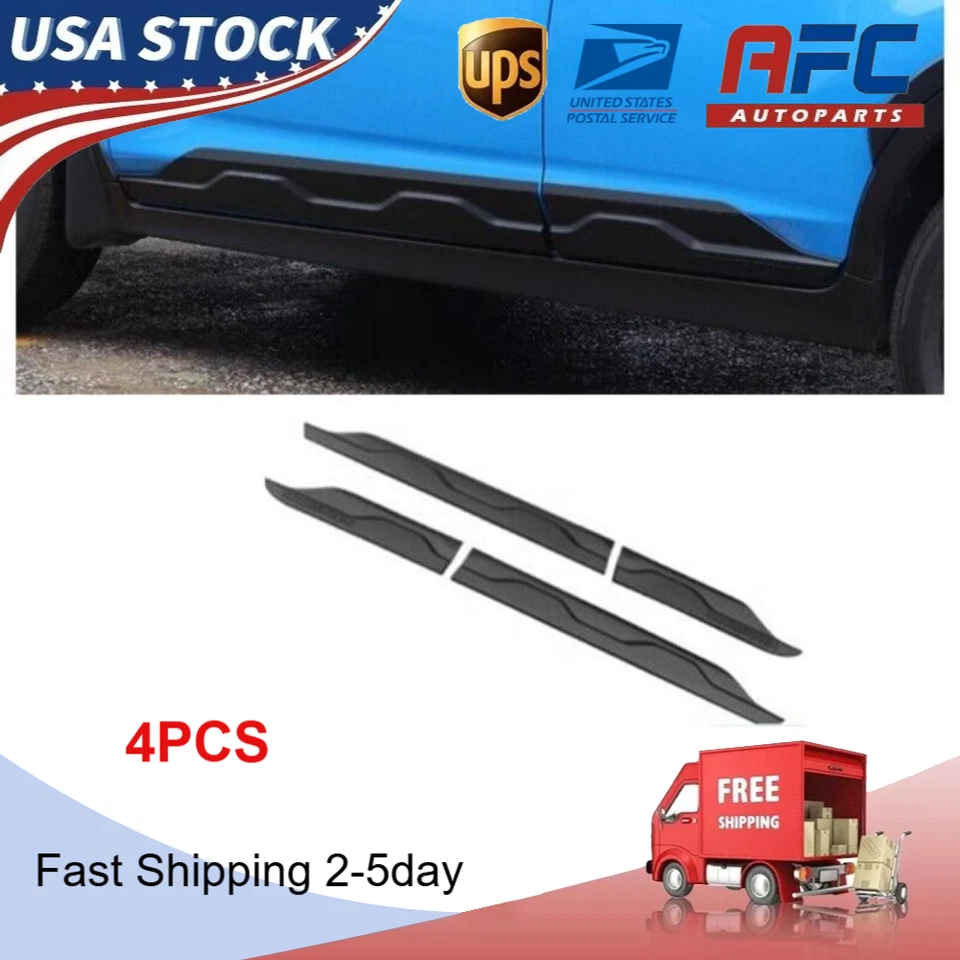 4 PIEZAS Cubierta Moldura Cuerpo Moldura Lado Puerta Negro Para Subaru Crosstrek 2024-2025 NUEVO Foto 1 de 4