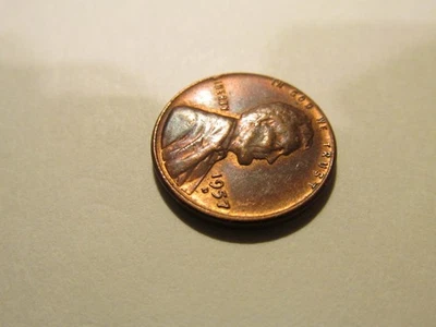 1957 D Lincoln Wheat Penny D Mint Mark,  Rim Error "L" In Liberty - Image 1 of 4