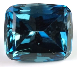 6,75 ct natürlicher BLAUTOPAS Kissenschnitt (#13) 11x9 mm AAA London Blue - Brasilien - Bild 1 von 1