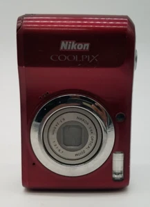 Nikon (PARTS ONLY BATTERY CORROSION) COOLPIX L20 10.0MP Digital Camera Red - Picture 1 of 9