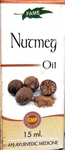 Jaiphal Nutmeg Oil For Muscular Pain 15ML 100% ayurvedic products fast shipping - Picture 1 of 5