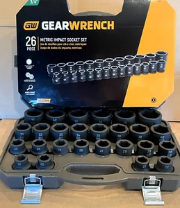 Chiave ad ingranaggi 3/4" pollici azionamento metrica a percussione 6pt-19mm-50mm-scegli la tua misura! - Foto 1 di 11